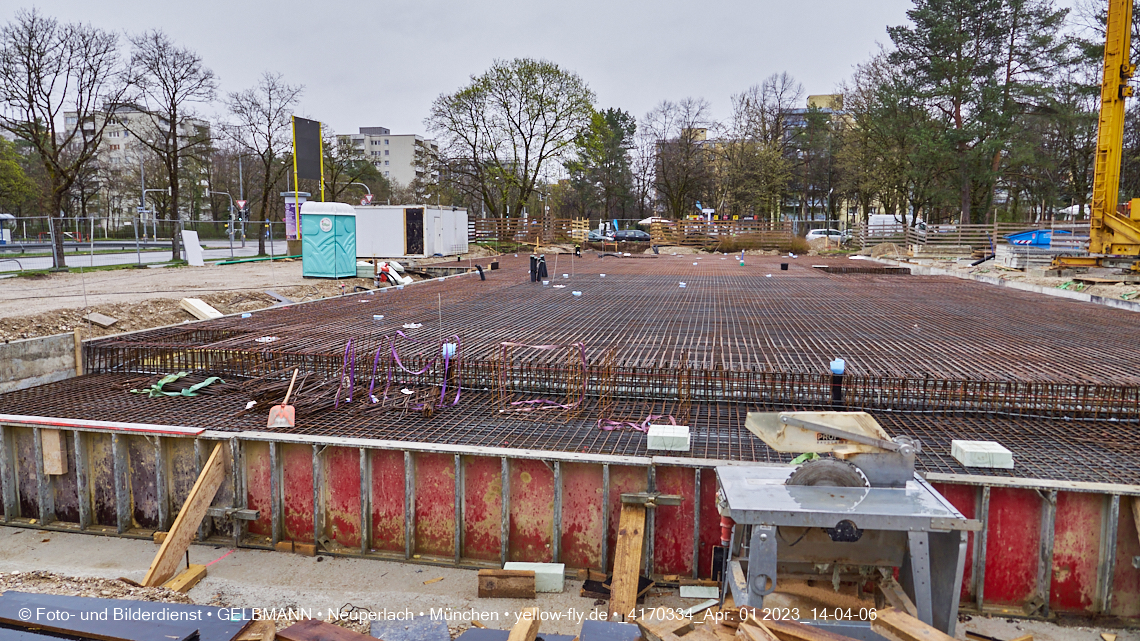 01.04.2023 - Baustelle zum Haus für Kinder in Neuperlach